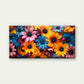 Vibrant Daisies Bloom Wall Art Canvas Office Home Room Framed 80x45cm