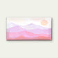 Gradient of Pale Lilac To Muted Wall Art Canvas Office Home Room Framed 120x60cm