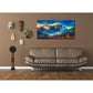 Vibrant Mountain Forest Nature Blue Sky Wall Art canvas office home room framed 120x60cm
