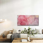Pink, Purple, Golden Abstract Wall Art Canvas Office Home Room Framed 120x60cm