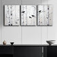 3pcs Silvery Birch Metal Print Ready to Hang Art