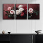 3pcs Colorful Roses Design Metal Print Ready to Hang Art