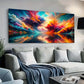 Vibrant Sunset-Inspired Swirling Design Wall Art wall canvas office home room framed 120x60cm