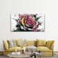 Rose Crafted from Comic Book Wall Art Canvas Office Home Room Framed 120x60cm