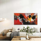 Featuring an Abstract Splash Wall Art Canvas Office Home Room Framed 80x45cm