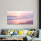 Featuring Sunset Beach Waves Wall Art Canvas Office Home Room Framed 80x45cm