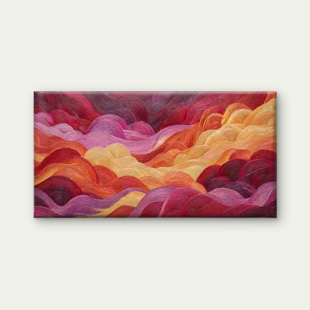 Abstract Multicolor Pinkish Wall Art Canvas Office Home Room Framed 120x60cm