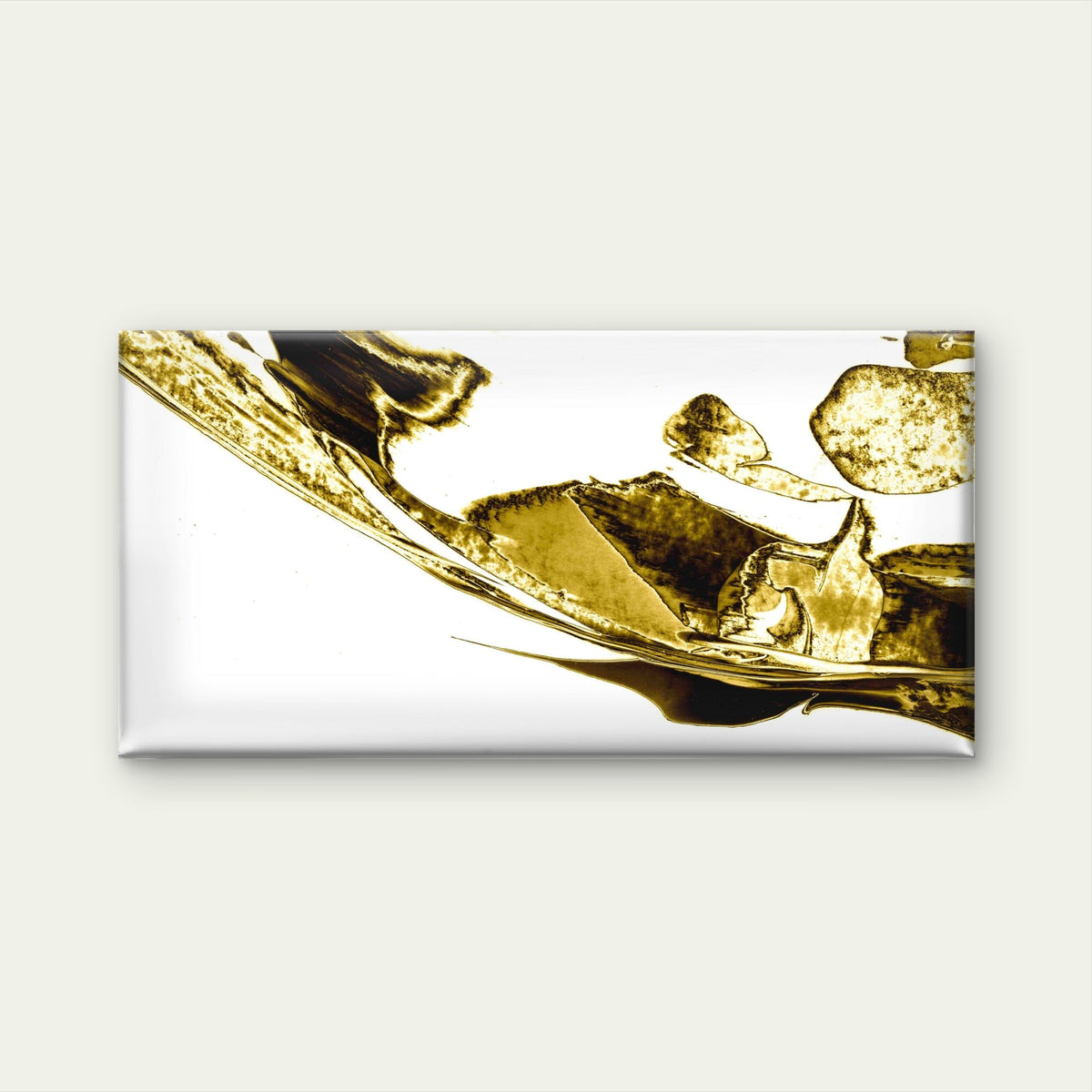 Abstract Liquid Gold Wall Art Canvas Office Home Room Framed 120x60cm