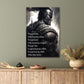 Fantasy Spartan Inspired Artwork And Text Print 100% Australian Made 40x60cm Stretched Canvas Ready to Hang
