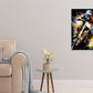 Vibrant Action of Motocross Rider Print 100% Australian Made 40x60cm Stretched Canvas Ready to Hang