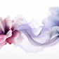 Purple Smoke Silk Flower Wall Art Canvas Office Home Room Framed 120x60cm