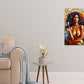 Classy Woman with a Glass of Wine Print 100% Australian Made 40x60cm Stretched Canvas Ready to Hang