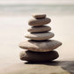 Zen Stacked Stones Beach Pebbles Wall Art Canvas Office Home Framed 120x60cm
