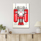 Iconic Classic Cartoon Character with Red Boxing Gloves Print 100% Australian Made 40x60cm Stretched Canvas Ready to Hang