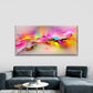 Abstract Colorful Painting Wall Art Canvas Office Home Room Framed 80x45cm