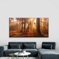 Autumn Forest Sun Light Wall Art Canvas Office Home Room Framed 120x60cm
