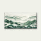 Misty Peaks, Golden Lines Wall Art Canvas Office Home Room Framed 120x60cm