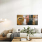 Abstract Leopard Eye Design Wall Art Canvas Office Home Room Framed 120x60cm