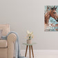 Horse With a Let Your Faith Quote Print 100% Australian Made 40x60cm Stretched Canvas Ready to Hang