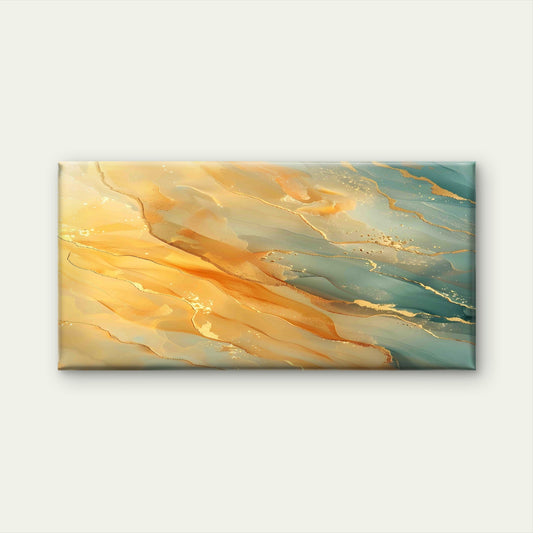 Abstract Beachside Ripple Art Wall Art Canvas Office Home Room Framed 80x45cm