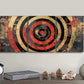 3pcs Red Concentric Circles Design Metal Print Ready to Hang Art