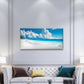 Maldives Tropical Beach Ocean Wall Art Canvas Office Home Framed 120x60cm
