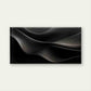Black Wave Line Patterns Wall Art Canvas Office Home Room Framed 120x60cm