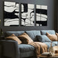3pcs Modern Fashion Abstract Light Luxury Art Wall Art Set Canvas Framed 40x60cm - High Quality Print 100% Australian Made Wall Canvas Ready to Hang