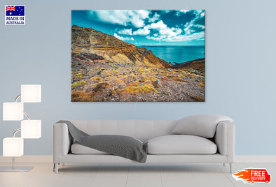 Madeira Island Hill View Scenery Print 100% Australian Made Stretched Canvas Ready to Hang - NT-132