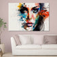 Abstract Woman Face Closeup Painting Print 100% Australian Made Stretched Canvas Ready to Hang - FS-132