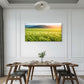 Green Wheat Field Countryside Blowing Wind Wall Art Canvas Office Home Room Framed 80x45cm