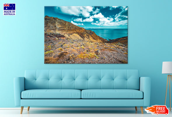 Madeira Island Hill View Scenery Print 100% Australian Made Stretched Canvas Ready to Hang - NT-132