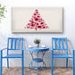 Abstract Floral Christmas Tree Wall Art Canvas Office Home Room Framed 120x60cm