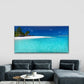 Perfect Tropical Beach Paradise Wall Art Canvas Office Home Room Framed 120x60cm