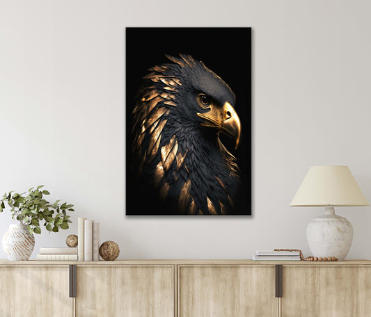 Carnivorous Golden Eagle Print 100% Australian Made 40x60cm Stretched Canvas Ready to Hang