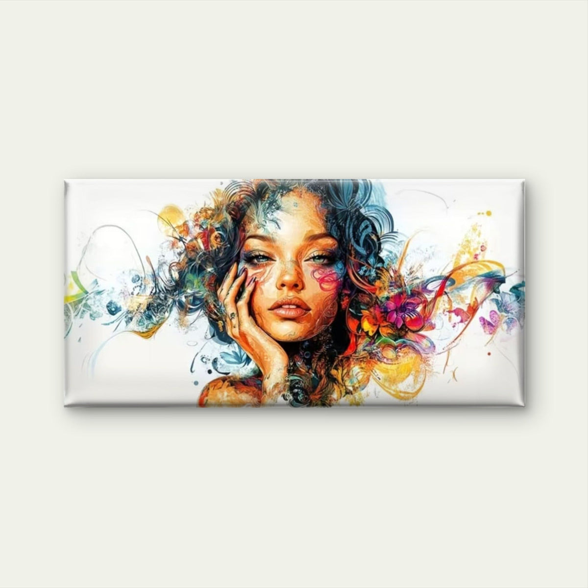 Beautiful Abstract Street Art Wall Art Canvas Office Home Room Framed 120x60cm