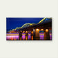 Hangang Bridge Night Seoul South Korea Wall Art Canvas Office Home Room Framed 80x45cm