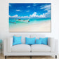 White Boat on Tropical Bantayan Island Print 100% Australian Made Stretched Canvas Ready to Hang - BC-133