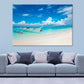 White Boat on Tropical Bantayan Island Print 100% Australian Made Stretched Canvas Ready to Hang - BC-133