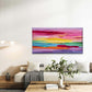 Abstract Featuring Bright Color Wall Art Canvas Office Home Room Framed 120x60cm