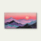 Flying Birds & Mountain Sunset Wall Art Canvas Office Home Room Framed 80x45cm