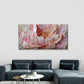 Soft Pink Peony Blossom Wall Art Canvas Office Home Room Framed 120x60cm