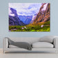 Mountain Creek at Homer Tunnel Scenery Print 100% Australian Made Stretched Canvas Ready to Hang - NT-134