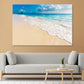 Sunny View of The Ocean Waves Print 100% Australian Made Stretched Canvas Ready to Hang - BC-134