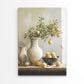 Lemons and a Vase on a Table Painting Print 100% Australian Made 40x60cm Stretched Canvas Ready to Hang