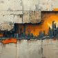 Sci-Fi City Skyline Sunset Cyberpunk City Wall Art Canvas Office Home Framed 120x60cm