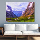 Mountain Creek at Homer Tunnel Scenery Print 100% Australian Made Stretched Canvas Ready to Hang - NT-134