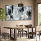 Brown Dark Gray Black Abstract Wall Art canvas office home room framed 120x60cm