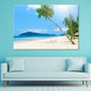 Beach With Coconut Palm & Sea Print 100% Australian Made Stretched Canvas Ready to Hang - BC-135