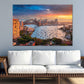 Cityscape View of Sydney Sunset Skyline Print 100% Australian Made Stretched Canvas Ready to Hang - AU-135